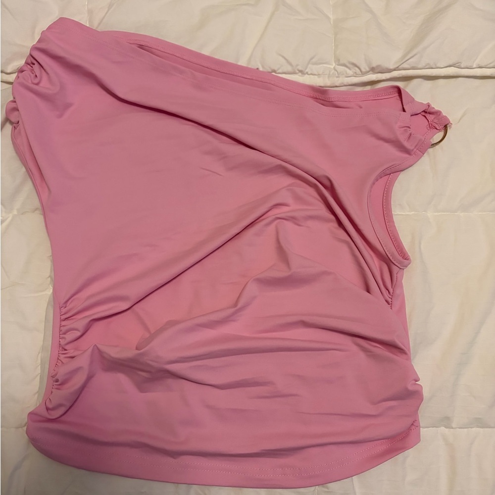 SHEIN Pink Sleeveless Blouse